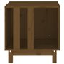 vidaXL Niche pour chien Marron miel 50x40x52 cm Bois de pin massif