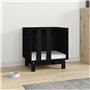 vidaXL Niche pour chien Noir 50x40x52 cm Bois de pin massif