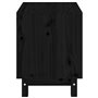 vidaXL Niche pour chien Noir 50x40x52 cm Bois de pin massif