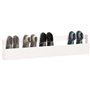 vidaXL Étagères à chaussures murales 2 pcs Blanc 110x9x23cm Pin massif