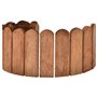 vidaXL Rouleaux de bordure 2 pcs 120 cm bois de pin imprégné