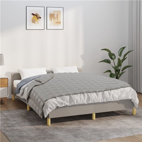 vidaXL Couverture lestée Gris 122x183 cm 5 kg Tissu