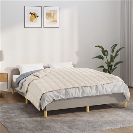 vidaXL Couverture lestée Crème clair 122x183 cm 5 kg Tissu