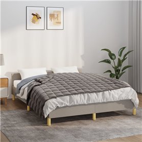 vidaXL Couverture lestée Gris 122x183 cm 9 kg Tissu