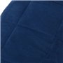vidaXL Couverture lestée Bleu 122x183 cm 5 kg Tissu