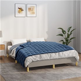 vidaXL Couverture lestée Bleu 122x183 cm 9 kg Tissu