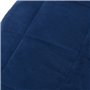 vidaXL Couverture lestée Bleu 152x203 cm 7 kg Tissu