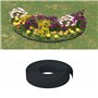 vidaXL Bordures de jardin 2 pcs noir 10 m 10 cm polyéthylène