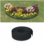 vidaXL Bordures de jardin 2 pcs noir 10 m 15 cm polyéthylène