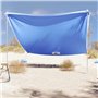 vidaXL Auvent de plage avec ancres de sable bleu 304x300 cm
