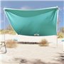 vidaXL Auvent de plage avec ancres de sable vert 304x300 cm