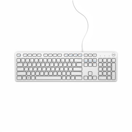 DELL KB216 clavier USB AZERTY Français Blanc