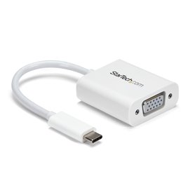 StarTech.com Adaptateur vidéo USB-C vers VGA - M/F - 1920x1200 / 1080p - Blanc