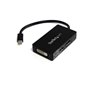 StarTech.com Adaptateur de voyage Mini DisplayPort vers DVI / DisplayPort / HDMI - Convertisseur vidéo 3-en-1
