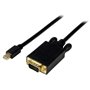 StarTech.com Adaptateur Mini DisplayPort vers VGA - Câble Display Port Mâle VGA Mâle 1920x1200 - Noir 3m