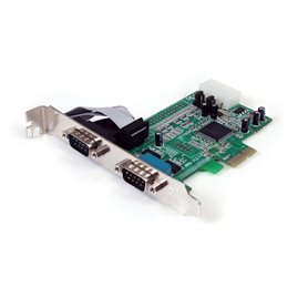 StarTech.com Carte PCI Express à 2 ports série RS232 DB9 avec UART 16550