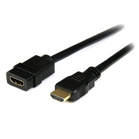 StarTech.com Rallonge HDMI 2m - Câble HDMI Mâle vers Femelle - Rallonge de Câble HDMI 4K - Câble HDMI UHD 4K 30Hz avec Ethernet 