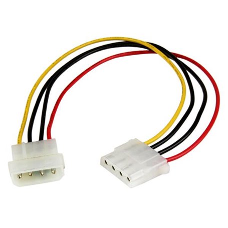 StarTech.com Câble d'Extension Alimentation Molex LP4 30 cm - Rallonge de Câble LP4 - Mâle vers Femelle