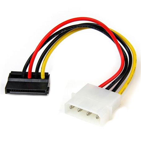 StarTech.com Adaptateur de câble dalimentation LP4 vers SATA à angle gauche 4 broches - 15 cm