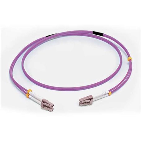 C2G 3 M CORDON DE RACCORDEMENT FIBRE OPTIQUE LC/LC OM4 LSZH - VIOLET