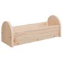 vidaXL Mangeoire à foin pour lapins 28x10x10 cm bois massif de sapin