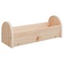 vidaXL Mangeoire à foin pour lapins 28x10x10 cm bois massif de sapin