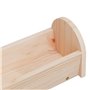 vidaXL Mangeoire à foin pour lapins 28x10x10 cm bois massif de sapin