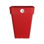 RIVIERA Pot carré Soleilla en plastique 39x39x53cm - 49l - Rouge