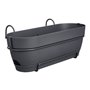 Elho Vibia Campana Balconniere Allin1 50 - Noir - L 50 x B 26 x H 17 cm - Balcon - 100% recyclé
