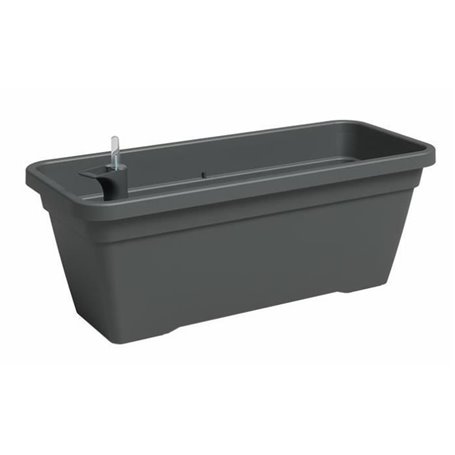 Jardiniere - Plastique - Anthracite - Rectangulaire - L57