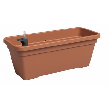 Jardiniere - Plastique - Terre cuite - Rectangulaire - L77