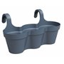 Pot ARTEVASI - CAPRI TRIPLE - Balcon - Bleu Ardoise - L54 x P30