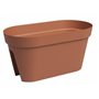 Jardiniere Balcon - Plastique - Terre cuite - Rectangulaire - L60 x P30 x H30cm - ARTEVASI