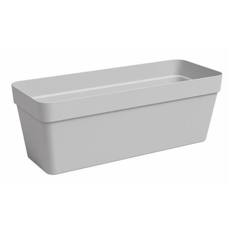 Jardiniere - Plastique - Gris clair - Rectangulaire - L49