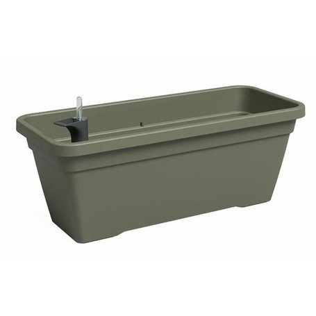 Jardiniere - Plastique - Vert sec - Rectangulaire - L77