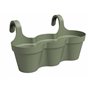 Pot ARTEVASI - CAPRI TRIPLE - Balcon - Vert Cendre - L54 x P30