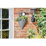 Fixation Murale - Faux rotin - Ardoise - 35cm - SMART GARDEN