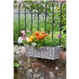 Jardiniere - Faux Rotin - Bari gris - 48 cm - SMART GARDEN