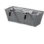 Jardiniere - Faux rotin - Gris - 48 cm - SMART GARDEN