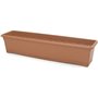 PLASTIKEN Jardiniere rectangulaire Ø 80 X 20 cm avec plateau - Terracotta