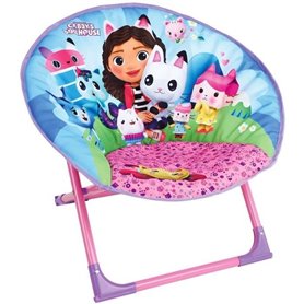 GABBY ET LA MAISON MAGIQUE - Siege lune pliable pour enfant h.47 x l.54 x p.42 cm