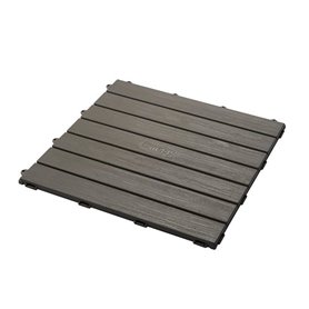 Smoby - Set de 6 dalles - Plancher de Maison - Anti-UV - 45x45cm - Effet texturé bois - Plastique 100% recyclé - Fabriqué en Fra