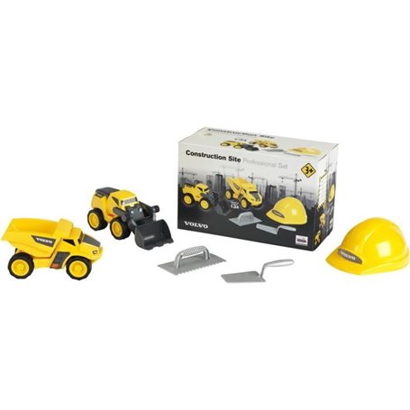 Jouet de chantier - KLEIN - Set de chantier Volvo Power avec casque