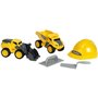 Jouet de chantier - KLEIN - Set de chantier Volvo Power avec casque, 5 pieces - Plastique de grande qualité, tres résist