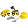 Jouet de chantier - KLEIN - Set de chantier Volvo Power avec casque, 5 pieces - Plastique de grande qualité, tres résist