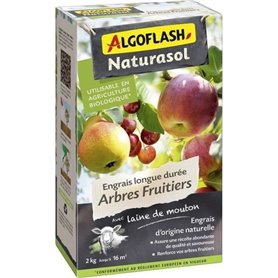 Engrais longue durée Arbres fruitiers - ALGOFLASH NATURASOL - 2kg