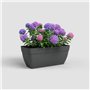 Jardiniere CAPRI CAMPANA XL - Plastique - 80 cm - Anthracite - ARTEVASI