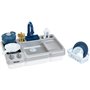 Jouet d'évier - KLEIN - Évier de cuisine Miele avec robinet fonctionnel et accessoires - Livré avec de nombreux accessoi