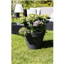 EDA Pot de fleur rond Toscane - Ø 40 x H 32 cm - 23 L - Gris anthracite