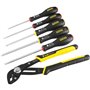 Jeu de 6 Outils - - STANLEY FATMAX - FMHT0-62639 - Pince Multiprise a Verrouillage 250 mm + Tournevis Electricien + Phillips